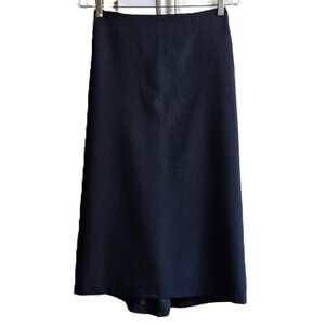 SARAH BERMAN Black Lined Maxi Pencil Skirt, Women's M, 8" Back Zipper, EUC